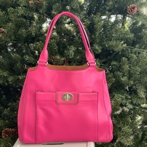 KATE SPADE  HOT PINK 3-section tote